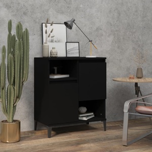 vidaXL, vidaXL Sideboard Schwarz 60x35x70 cm Holzwerkstoff