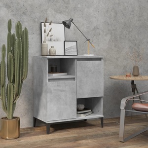 vidaXL, vidaXL Sideboard Betongrau 60x35x70 cm Holzwerkstoff