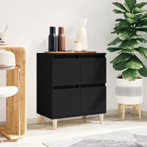 vidaXL, vidaXL Sideboard Schwarz 60x35x70 cm Holzwerkstoff