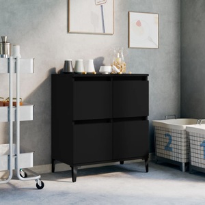 vidaXL, vidaXL Sideboard Schwarz 60x35x70 cm Holzwerkstoff