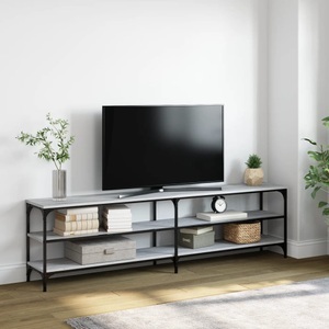 vidaXL, vidaXL TV-Schrank Grau Sonoma 180x30x50 cm Holzwerkstoff und Metall, vidaXL TV-Schrank Grau Sonoma 180x30x50 cm Holzwerkstoff und Metall