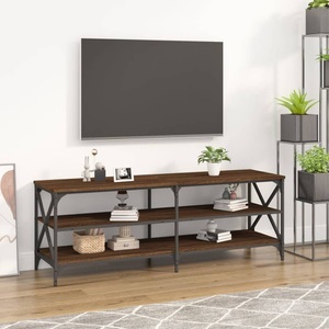 vidaXL, vidaXL TV-Schrank Braun Eichen-Optik 140x40x50 cm Holzwerkstoff