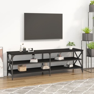 vidaXL, vidaXL TV-Schrank Schwarz 160x40x50 cm Holzwerkstoff