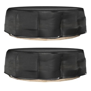 vidaXL, vidaXL Abdeckungen für Lounge-Insel 2 Stk. 10 Ösen Ø236x67 cm Rund, vidaXL Abdeckungen für Lounge-Insel 2 Stk. 10 Ösen Ø236x67 cm Rund