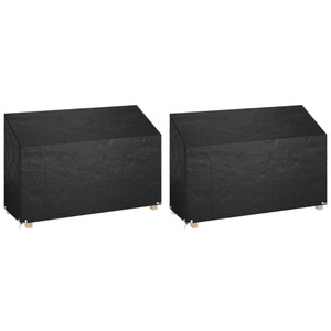 vidaXL, vidaXL Abdeckungen für Gartenbank 2 Stk. 8 Ösen 190x70x70/88 cm, vidaXL Abdeckungen für Gartenbank 2 Stk. 8 Ösen 190x70x70/88 cm