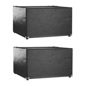 vidaXL, vidaXL Gartenmöbel-Abdeckungen 2 Stk. 8 Ösen 132x132x80 cm Quadratisch, vidaXL Gartenmöbel-Abdeckungen 2 Stk. 8 Ösen 132x132x80 cm Quadratisch