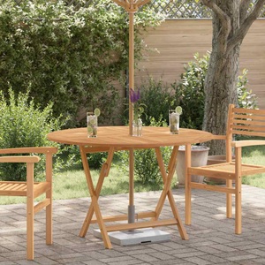vidaXL, vidaXL Gartentisch Klappbar Ø 120x75 cm Massivholz Teak
