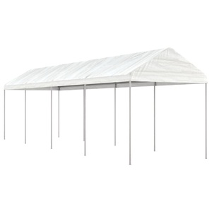 vidaXL, vidaXL Pavillon mit Dach Weiß 8,92x2,28x2,69 m Polyethylen, vidaXL Pavillon mit Dach Weiß 8,92x2,28x2,69 m Polyethylen