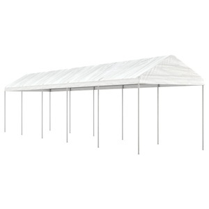 vidaXL, vidaXL Pavillon mit Dach Weiß 11,15x2,28x2,69 m Polyethylen, vidaXL Pavillon mit Dach Weiß 11,15x2,28x2,69 m Polyethylen
