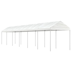 vidaXL, vidaXL Pavillon mit Dach Weiß 13,38x2,28x2,69 m Polyethylen, vidaXL Pavillon mit Dach Weiß 13,38x2,28x2,69 m Polyethylen