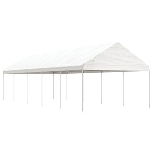 vidaXL, vidaXL Pavillon mit Dach Weiß 11,15x4,08x3,22 m Polyethylen, vidaXL Pavillon mit Dach Weiß 11,15x4,08x3,22 m Polyethylen