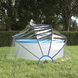 vidaXL, vidaXL Pool-Kuppel Rund 315x158 cm PVC, vidaXL Pool-Kuppel Rund 315x158 cm PVC
