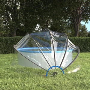 vidaXL, vidaXL Pool-Kuppel Rund 376x188 cm PVC, vidaXL Pool-Kuppel Rund 376x188 cm PVC