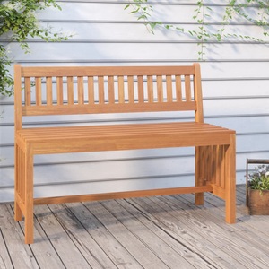 vidaXL, vidaXL Gartenbank 110 cm Massivholz Eukalyptus, vidaXL Gartenbank 110 cm Massivholz Eukalyptus