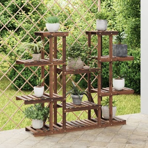 vidaXL, vidaXL Blumenständer 110x25x110,5 cm Massivholz Tanne, vidaXL Blumenständer 110x25x110,5 cm Massivholz Tanne