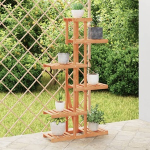vidaXL, vidaXL Blumenständer 75x25x140,5 cm Massivholz Tanne, vidaXL Blumenständer 75x25x140,5 cm Massivholz Tanne