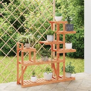 vidaXL, vidaXL Blumenständer 110x25x111 cm Massivholz Tanne, VidaXL - Blumenregal holz, One Size, Braun