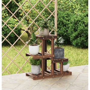 vidaXL, vidaXL Blumenständer 58x25x51 cm Massivholz Tanne, vidaXL Blumenständer 58x25x51 cm Massivholz Tanne