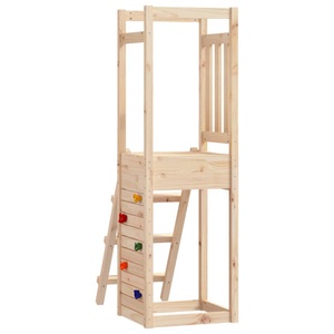 vidaXL, vidaXL Spielturm mit Leiter Kletterwand Massivholz Kiefer