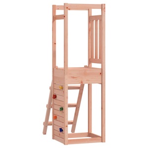 vidaXL, vidaXL Spielturm mit Leiter Kletterwand Massivholz Douglasie, vidaXL Spielturm 53x46,5x169 cm Massivholz Douglasie