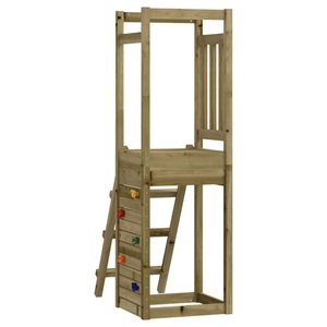 vidaXL, vidaXL Spielturm mit Leiter Kletterwand 53x46,5x169cm Holz Imprägniert