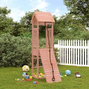 vidaXL, vidaXL Spielturm mit Kletterwand Massivholz Douglasie, vidaXL Spielturm mit Kletterwand Massivholz Douglasie