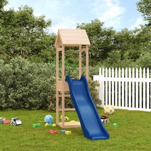 vidaXL Spielturm mit Rutsche Massivholz Kiefer