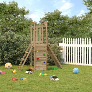 vidaXL, vidaXL Spielturm mit Kletterwand Imprägniertes Kiefernholz, vidaXL Spielturm Imprägniertes Kiefernholz