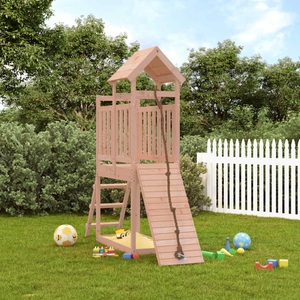 vidaXL, vidaXL Spielturm mit Kletterwand Massivholz Douglasie, vidaXL Spielturm mit Kletterwand Massivholz Douglasie