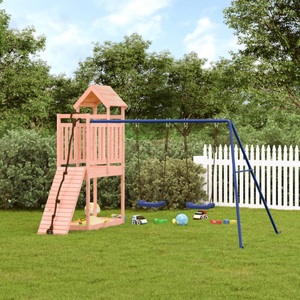 vidaXL, vidaXL Spielturm mit Kletterwand Schaukeln Massivholz Douglasie, vidaXL Spielturm Massivholz Douglasie