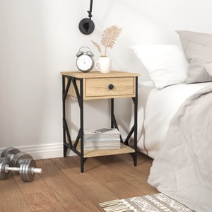 vidaXL, vidaXL Nachttisch Sonoma-Eiche 40x42x60 cm Holzwerkstoff