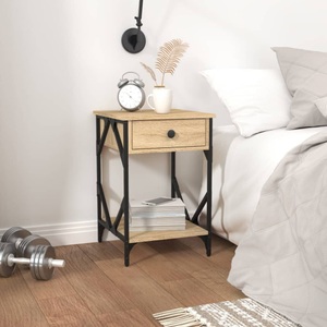 vidaXL, vidaXL Nachttische 2 Stk. Sonoma-Eiche 40x42x60 cm Holzwerkstoff
