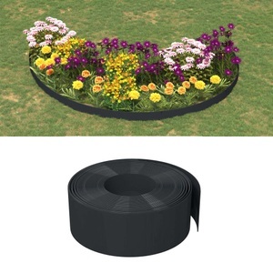 vidaXL, vidaXL Rasenkante Schwarz 10 m 20 cm Polyethylen, vidaXL Rasenkante Schwarz 10 m 20 cm Polyethylen