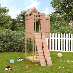 vidaXL, vidaXL Spielturm mit Kletterwand Massivholz Douglasie, vidaXL Spielturm mit Kletterwand Massivholz Douglasie