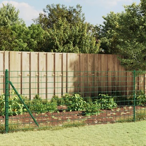 vidaXL, vidaXL Maschendrahtzaun mit Bodenflansch Grün 1,1x25 m, vidaXL Maschendrahtzaun mit Bodenflansch Grün 1,1x25 m