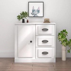 vidaXL, vidaXL Sideboard Weiß 70x35,5x67,5 cm Holzwerkstoff