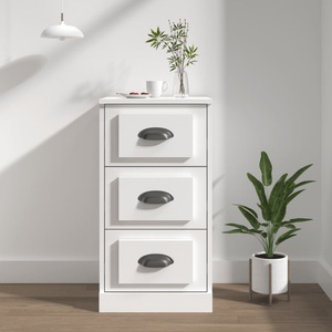 vidaXL, vidaXL Sideboard Weiß 36x35,5x67,5 cm Holzwerkstoff