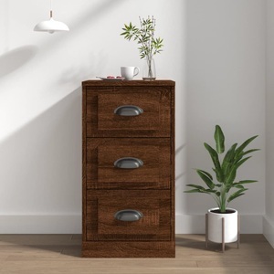 vidaXL, vidaXL Sideboard Braun Eichen-Optik 36x35,5x67,5 cm Holzwerkstoff