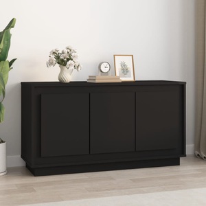 vidaXL, vidaXL Sideboard Schwarz 102x35x55 cm Holzwerkstoff