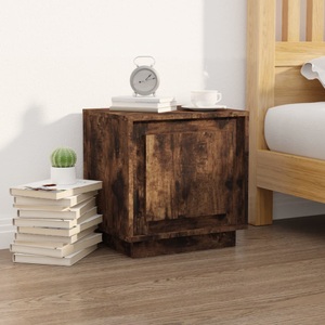 vidaXL, vidaXL Nachttisch Räuchereiche 44x35x45 cm Holzwerkstoff