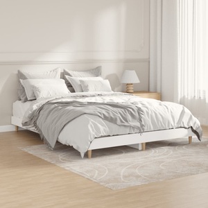 vidaXL, vidaXL Bettgestell Weiß 140x190 cm Holzwerkstoff
