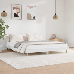 vidaXL, vidaXL Bettgestell Weiß 120x200 cm Holzwerkstoff