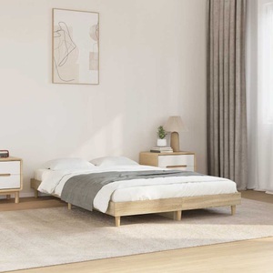 vidaXL, vidaXL Bettgestell Sonoma-Eiche 120x200 cm Holzwerkstoff