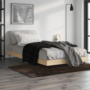 vidaXL, vidaXL Bettgestell Sonoma-Eiche 90x200 cm Holzwerkstoff, vidaXL Bettgestell ohne Matratze Sonoma-Eiche 90x200 cm Holzwerkstoff