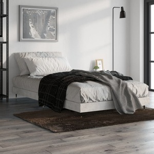 vidaXL, vidaXL Bettgestell Betongrau 90x190 cm Holzwerkstoff