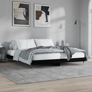vidaXL, vidaXL Bettgestell Schwarz 120x200 cm Holzwerkstoff