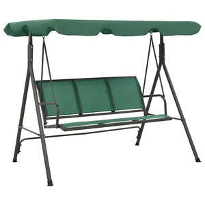 vidaXL, vidaXL Hollywoodschaukel Grün 170 cm Textilene und Stahl
