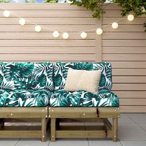 vidaXL, vidaXL Mittelsofa mit Kissen Kiefernholz Imprägniert, vidaXL Mittelsofa mit Kissen Kiefernholz Imprägniert