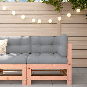 vidaXL, vidaXL Ecksofa mit Kissen Massivholz Douglasie