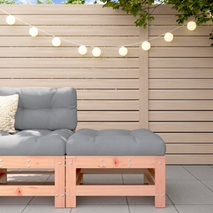 vidaXL, vidaXL Gartenhocker mit Kissen Massivholz Douglasie, vidaXL Gartenhocker mit Kissen Massivholz Douglasie